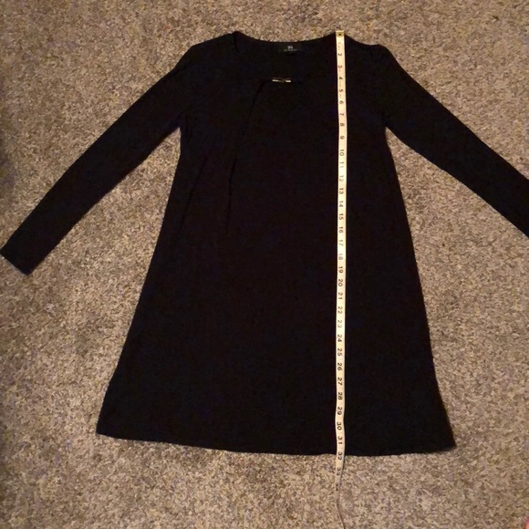 Long Sleeve Black Mini Dress - Picture 2 of 3